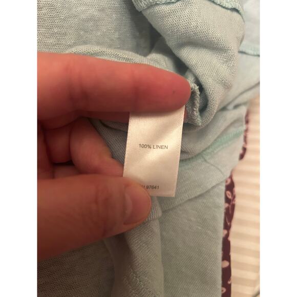 J Jill 100% Linen Mixed Media Shirt Size XL - Picture 5 of 6